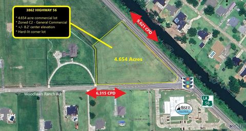 Vacant Land For Sale - 3862 Highway 56 Highway<br/> Houma, LA 70363