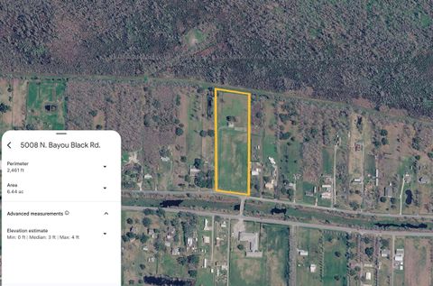 Vacant Land For Sale - 5008 North Bayou Black Drive<br/> Gibson, LA 70356