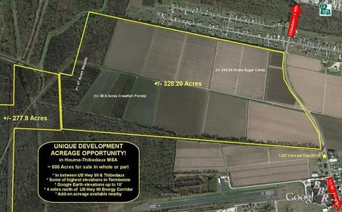 Vacant Land For Sale - 451 Main Project Road<br/> Terrebonne County, Schriever, LA 70395