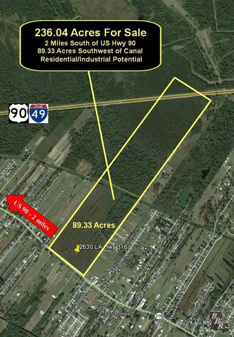 Vacant Land For Sale - 2630 Bayou Blue Rd<br/> Houma, LA 70364