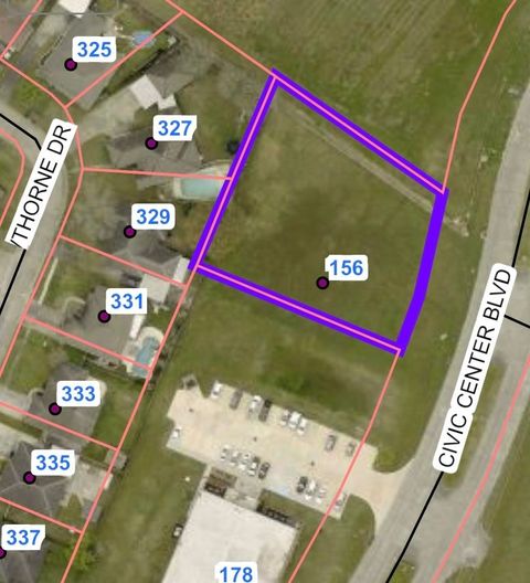 Vacant Land For Sale - 156 Civic Center Boulevard<br/> Houma, LA 70360