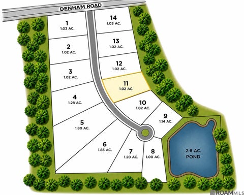 Vacant Land For Sale - 14785 Castle Dr<br/> East Baton Rouge County, Pride, LA 70770