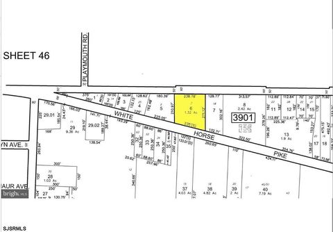 Vacant Land For Sale - 287 S White Horse<br/> Hammonton, NJ 08037