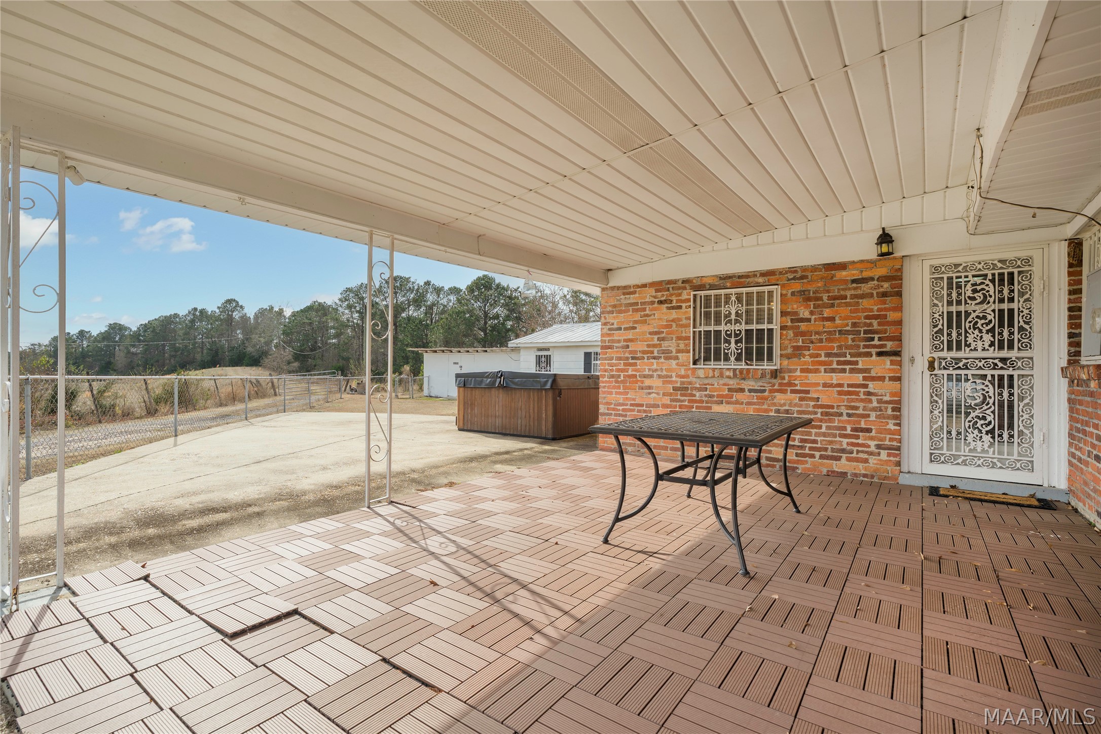 Back covered Patio