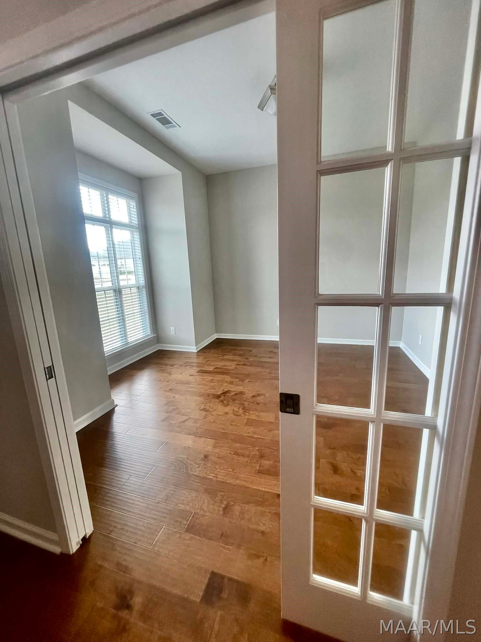 Pocket doors leading to study/office/dining room