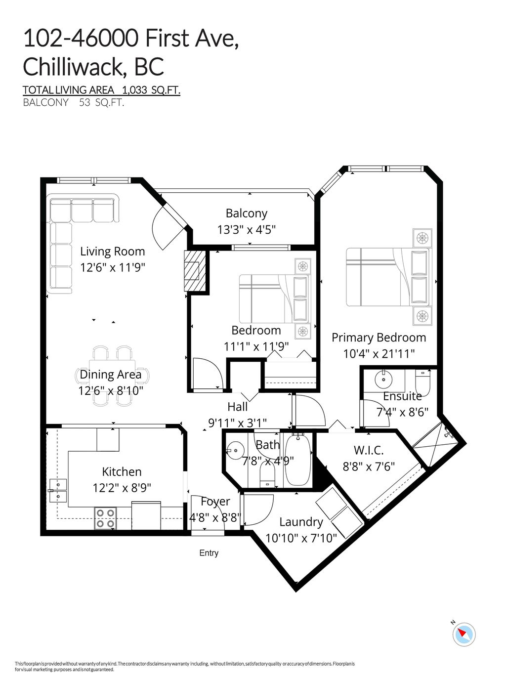 Photo of 46000 First Avenue #102, Chilliwack, BC V2P 1W1 (MLS # R3096443)