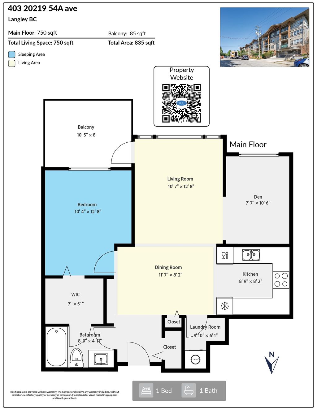 Photo of 20219 54a Avenue #403, Langley, BC V3A 0C7 (MLS # R3145947)