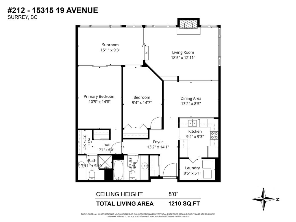 Photo of 15313 19 Avenue #212, Surrey, BC V4A 1X6 (MLS # R3157220)