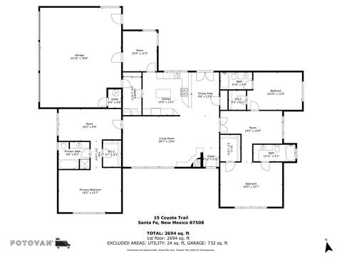 Tiny photo for 15 Coyote Trail TRL, Santa Fe, NM 87508 (MLS # 202601974)