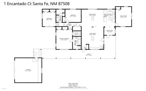 Tiny photo for 1 Encantado Court, Santa Fe, NM 87508 (MLS # 202602089)