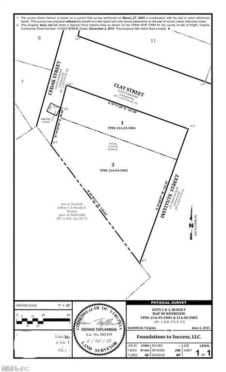 Photo 1 of 2 — Lt 2 Clay ST, Smithfield, VA 23430