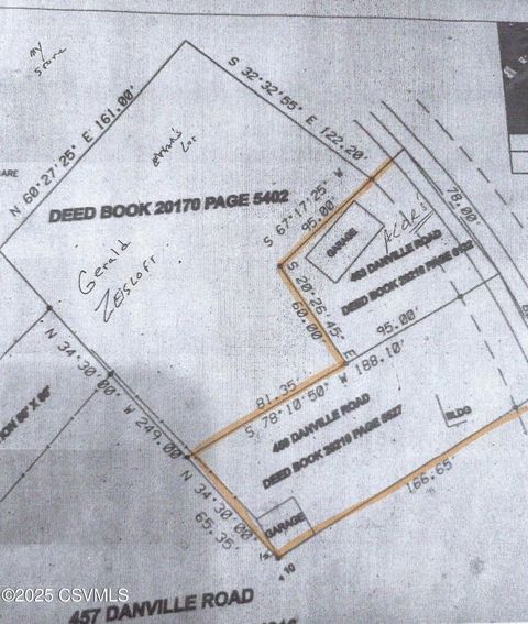 459-463 DANVILLE ROAD Road Bloomsburg PA 17815