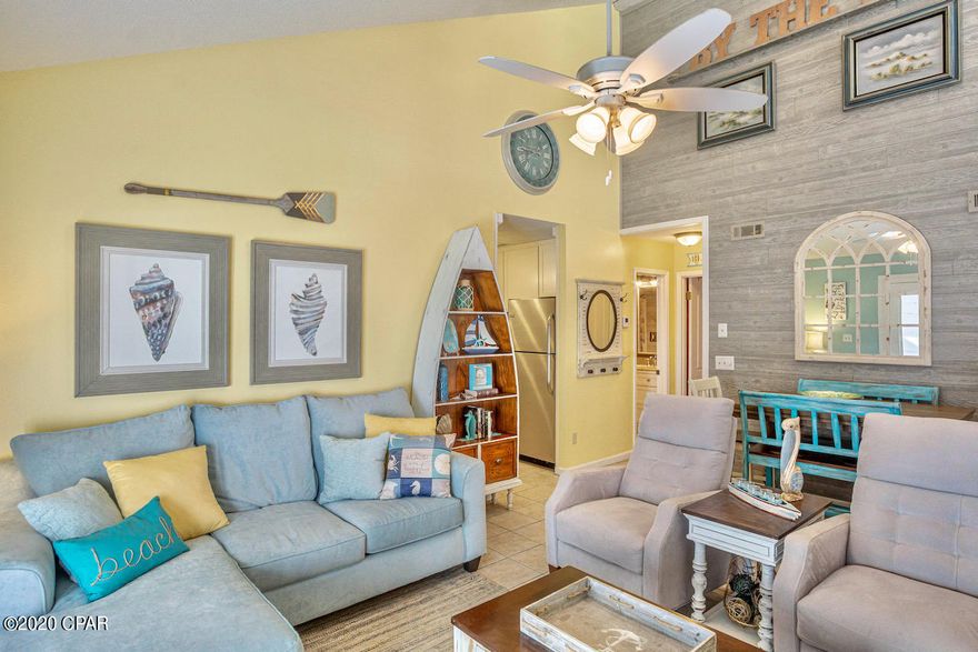 Our new Favorite listing!! This absolutely adorable, well kept, Horizon south condo is a 'Must See'. This courtyard, loft-style unit is extremely well done! The furnishings reflect a warm beachy feel and they are set up to accommodate lots of people. The large upstairs master suite has a set of very clever and unique queen beds with additional full bed pullouts, very cool! 

The downstairs living/dining area is open and bright. The set of French doors open to an additional outside, private entertaining patio area. This condo has a new roof, new HVAC, and a 1 year old water heater. This Darling unit is move in or rental ready. Just bring your swim suit! Low HOA fees of $380.