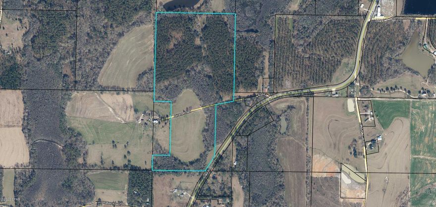 64 acre parcel with Highway frontage.  The possibilities are endless.