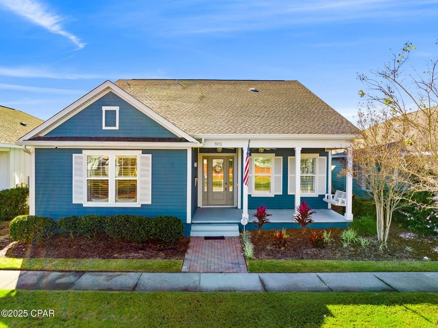 Introducing, a spacious and beautifully designed home tucked inside the highly coveted SweetBay community. This two-story residence offers an impressive layout with five full bedrooms, four and a half bathrooms, and a generous upstairs loft, giving you flexibility for multiple living areas, guest space, or a dedicated work-from-home setup. The main level features an open, light-filled living and dining area that flows seamlessly into a well-appointed kitchen with modern finishes, ample storage, and a large center island. The primary suite provides a private retreat with a comfortable layout and a sizable walk-in closet, while every additional bedroom also includes its own walk-in closet for exceptional storage. Step outside to a screened patio overlooking a fully fenced backyard, complete with a hot tub and electric cover, offering a relaxing outdoor escape. Additional highlights include energy-efficient construction, a two-car garage, and thoughtful touches throughout. Living in SweetBay means enjoying resort-style community amenities, waterfront access, scenic trails, parks, a community pool, and close proximity to University Academy. This home delivers space, comfort, and the full SweetBay lifestyle in one of Panama City's most desirable neighborhoods.