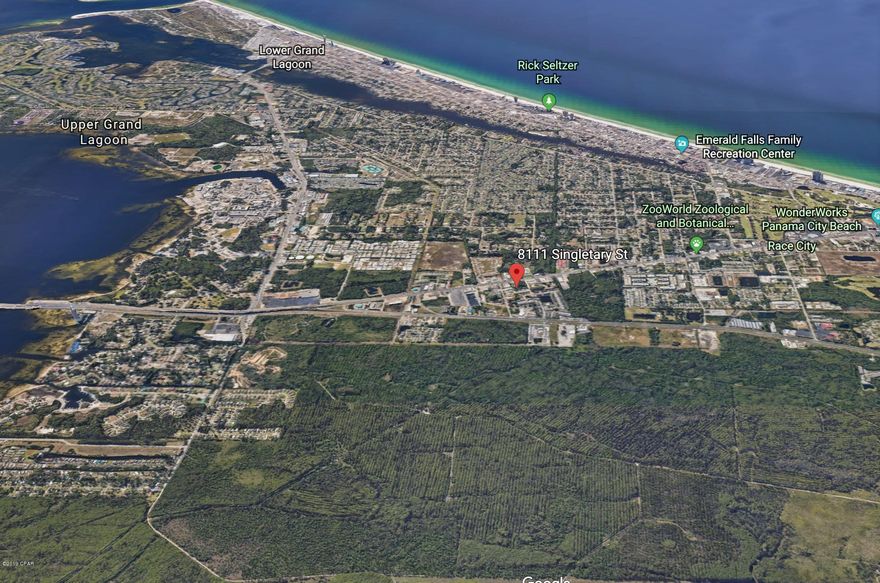 POSSIBLE OWNER FINANCING WITH $15,000 down (7.5% interest, 30 year amortization, balloon payment in 3 years).  Narrow homesite out on the East end of Panama City Beach, just off Cauley.  Currently has a large concrete pad on the property.  Seller is working on getting the fence cleared off the property (Hurricane Damaged the existing fence) and a new fence installed.  ZONED R3.  Seller has an active FL real estate license.