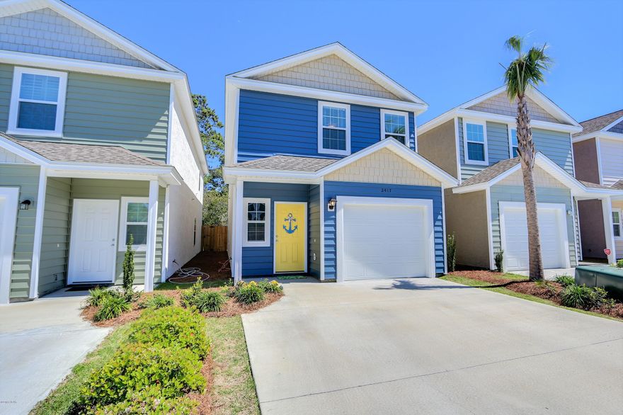 Living is easy in this impressive, generously spacious residence located in the much desirable Causeway Manor! Conveniently located close to shopping, popular dining and just minutes from the beautiful white sand beaches, this 3 bedroom/2.5 bath home boasts over 1,500sq.ft of heated and cooled space. Highlights include brushed nickel fixtures, 9ft ceilings, garage, and gorgeous tile throughout the first floor. The spacious kitchen features granite counter-tops, stainless steel appliances, breakfast bar and an adorable breakfast nook. Upstairs the large master bedroom features his/hers closets and a private master bath. Every detail was carefully selected and quality crafted. From extra storage space to stylish finishes you'll enjoy the perfect setting for relaxing or entertaining. Enjoy cookouts with family or friends on your covered patio in your privacy fenced yard. You don't want to miss your opportunity to own this gorgeous home!