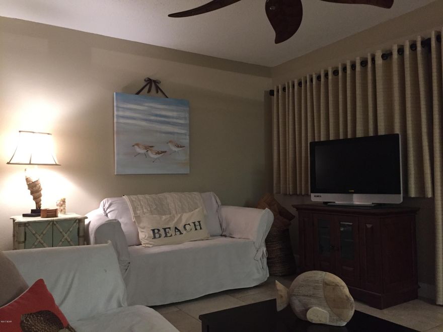 See for miles from this updated Penthouse 2 bedroom unit!  Units in this wing are highly sought-after  because of the views of the Gulf-front coastline of Carillon Beach and beyond.  Unit is tastefully furnished and ready for occupancy.  The owners have recently painted the unit, baths have updated vanities and upgraded toilets, brushed nickel faucets; nice wooden cabinets, granite countertops, composite granite kitchen sink with pullout sprayhead, brushed nickel faucet, decorative tile backsplash, matched set of Frigidaire stainless-look appliances; high end 20'' porcelain tile floors throughout with oak stairs; ceiling fans in living room and bedrooms; updated light fixtures in bathrooms, entry and dining area.  Kitchen is fully equipped as well as laundry. Pinnacle Port Resort is situated on a 25+ acre site within a beautiful gated community having over Â¼ mile of beach frontage!  The complex has lots of amenities including two swimming pools, tennis courts sauna/steam room, fitness room, its own private freshwater dock with boat slips boat launch and wi-fi.   Please note that the Association fees include electricity for heating, cooling and hot water.  The owner pays a small electricity bill for lighting and appliances only.