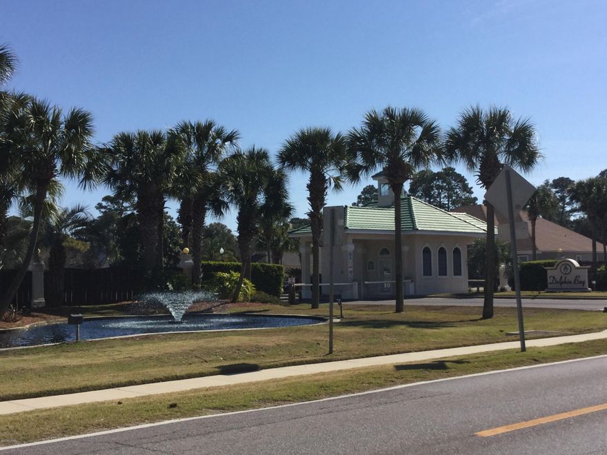 MOTIVATED SELLER!! .. This home is located in the highly desirable Gated Marina Community of Dolphin Bay. There are three bedrooms and two full baths. Professionally painted and carpeted in 2018. It is a spacious and airy floor plan with a large living area and both an eat-in kitchen and dining area. There is a screened sun porch opening onto the back yard patio. The back yard is totally fenced and YES, there is room for a pool. The front porch has a covered sitting area. If you are looking for a nice home, in a quiet gated community with a marina, boat slips, boat launch and reasonable Home Owners Association dues of only $240.00 per quarter - you will be hard pressed to find a home at this price,with the amenities of Dolphin Bay! Interior of home was professionally PAINTED in April of 2018 AND NEW CARPET throughout!  Dolphin Bay is one of the few waterfront communities with available boat slips (to rent or purchase - with water and electricity), boat launch and bay & gulf access!  Please submit all offers on an "AS-IS" contract. Closing to be at Diamond Title Agency - Beach location â€“ Pat Diamond.  Square footage, age and dimensions are approximates and should be verified prior to closing if deemed necessary.