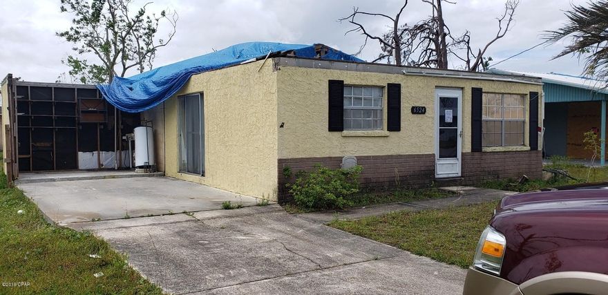 Opportunity awaits as your next fixer upper!! Located near Tyndall AFB, this home did suffer significant hurricane damage and is being sold 'As-Is'. 

All sizes are approximate; please measure if important.