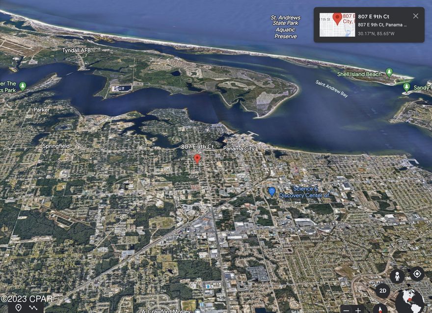 This is a skinny lot, only 20' x 140'.  There are 7' setbacks on the sides and the lot is only 20' wide.  Will need a variance from City of PC to build.  It is deep, 140' deep.  Back setback is 25', front setback is 20'.