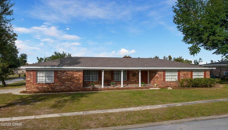 This Panama City gem is located in a well-established wonderful neighborhood that has no HOA.  Tucked away from the hustle and bustle but easy access to HWY 98, Tyndall Air Force Base, Downtown Panama City, and the Beautiful Beaches. This family home could be your clean slate with the ability for you to make it your own with some updating.  The flexibility that this floorplan offers will make the transition to its new family easy, with very versatile areas able to accommodate the needs of all. If you are working from home, this house is perfect! The fourth bedroom could be used as a flex space to include a home office or play area. This flex space also includes an on-suite private bathroom that would be perfect as a guest suite or a teenager that would love their privacy! The 700 SQFT attached workshop includes a golfcart rollup garage door and is ready for any project.  This Beautiful corner lot offers a spacious yard with a fenced back yard making the pool area completely private.  With the convenient location to Tyndall Air Force Base and the projected increase of manpower beginning in 2023, properties like this will not last long.  Contact your favorite Realtor today for a showing.