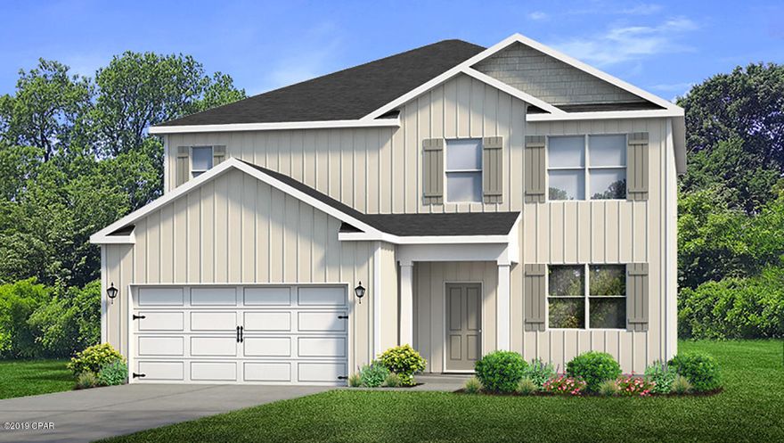 This Elle plan is now under construction. This two story home has vinyl flooring throughout the common and wet areas and plush carpet in the bedrooms.

Traditional 8' ceilings throughout, nickel hardware on interior doors and orange peel texture walls with quality paint are just a few of the added details. The Master suite

is downstairs and has a nice size master bath with walk-in closet, separate shower and large soak tub. The large kitchen has a center island, a spacious dining area

and is open to the living room. There is also a nice flex space at the front that could be used as an office or study. Upstairs you will find plush carpet, a second story

living area and the additional bedrooms, two of which have walk-in closets as well as laundry room.