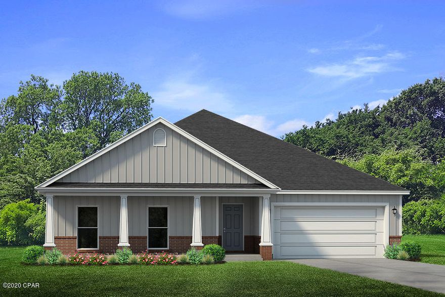 Welcome to the Victoria floorplan, as you enter this home you will find luxury vinyl plank flooring in the foyer and common and wet areas of the

home. Just off the foyer, there is a hallway that leads to three bedrooms that have plush carpet, a hall bath and laundry room. The living room is the central point

of this floor plan and is open to a large eat-in kitchen with granite countertops and an under-mount stainless steel sink in the center island and a walk-in pantry.

Appliances include a smooth top range, dishwasher and microwave. Just off the living room you will find a master suite with carpet and windows overlooking the

back yard. This home is being constructed with the Zip Sheathing system, providing greater protection than a traditional housewrap from damages due to wind, rain, and extreme weather.

A standard Smart Home package includes a KwikSet keyless entry, Skybell doorbell, automated front porch lighting, an Echo
Dot device, and Quolsys touch panel which can be integrated to control your lighting, thermostat, front door and so much more.
A builder 10 year structural warranty is also included.

Pictures, photographs, floor plans, elevations, features, colors and sizes are approximate for illustration purposes only and will vary from the homes as built. Home and community information including pricing, included features, terms, availability and amenities are subject to change and prior sale at any time without notice or obligation. For Move-In/Completion Estimates: Ready dates are estimates only. Timing of completion of construction and buyer move-in are subject to contingencies contained in home purchase agreement and governing jurisdictions issuance of a certificate of occupancy, and may change due to forces majeures and other delays or disruptions outside the reasonable control of the Builder.