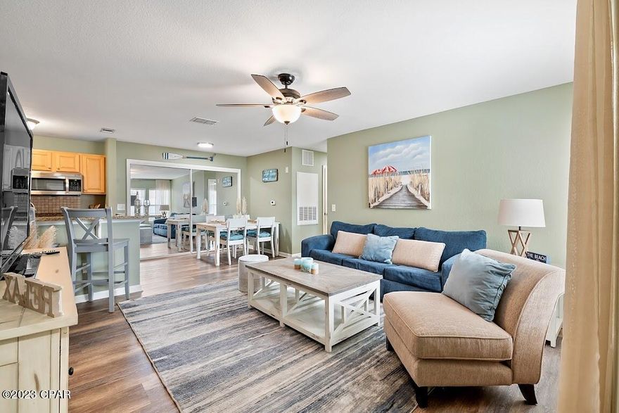 2022 SHORT TERM RENTAL WAS $51K. Projection for 2023 to reach $55k.
GROUND FLOOR UNIT! MOVE IN READY! Short Term Rentals allowed in this particular unit per condo docs, see documents! This unit has undergone several upgrades and is very clean and in fantastic condition! Nautilus Cove is a nice well kept gated condominium community located in Panama City Beach, FL. This is a 3 Bedroom 2 Bath unit for sale. Unit is well maintained and features granite countertops. Nautilus Cove offers several amenities including a large resort style pool, fitness center, club house with full kitchen, children's playground, and pet friendly walking stations. Nautilus Cove is less than 2 miles from Pier Park with its excellent array of restaurants, shopping, and entertainment. Centrally located near several schools, and sports recreation options in Panama City Beach!