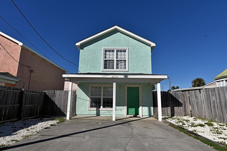 Affordable 2-Story home for sale near Navy Base, Marinas, State Park, Dining, Shopping and Beaches! This home has updates and is move-in ready. Open floor plan and spacious rooms. Beautiful and durable tile flooring with hard wood appearance throughout entire first floor. Two carpeted bedrooms and full bath occupy the second level. Low maintenance rock landscaping, fenced back yard. Recently used as a rental so needs just a bit of TLC.