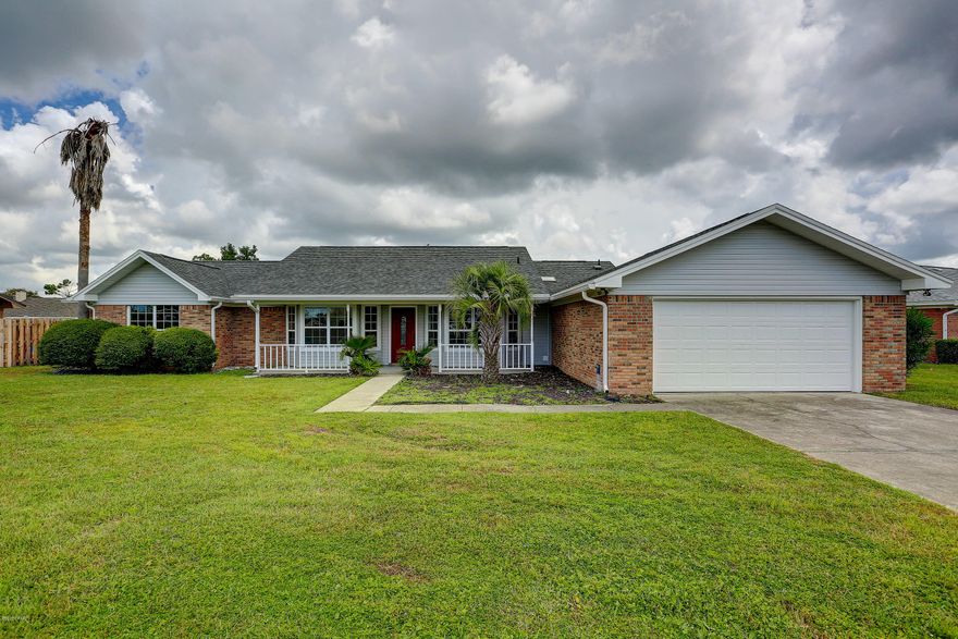 Beautifully remodeled home within minutes to Tyndall AFB and Panama City NSA. Updated home with 3 oversized bedrooms with ample storage space, vaulted living room, eat-in updated kitchen with new counter tops and appliances and flex space for formal dining or office. This home also has a large enclosed Florida room with new privacy fencing, new roof, windows and gutters with a large 2 car garage.  Callaway Point is an established neighborhood with newly refinished roads, sidewalks and NO HOA.