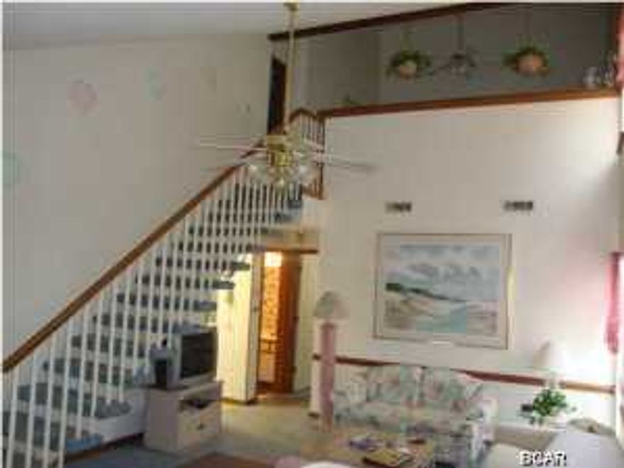 FORECLOSURE!!! This Bank owned condo is located on the West End of Panama City Beach and is priced to sell. Horizon South is a gated community with well established grounds and great amenities which include 4 Pools, Tennis, Shuffleboard, and Miniature Golf. Property is being sold fully furnished and can be used right away as a vacation home or rental investment. The first floor of this condo offers a spacious living room, dining area, an oversized bedroom/bath, and the kitchen. The master bedroom is located on the second floor as well as the master bath and a large walk-in closet. Measurements are approximate and should be verified by the buyer if important.