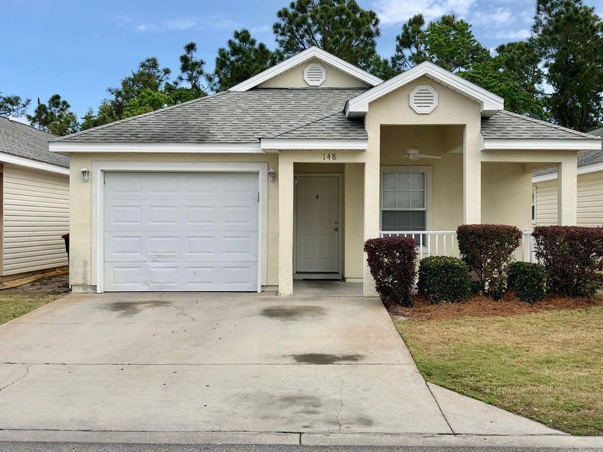 Pristine and Well maintained home in coveted Palm Cove subdivision that backs up to private woods!!!  This home has been freshly painted throughout, new microwave, new stove, turn key ready for new owners.  This home is tucked back in a quiet cul-de-sac section of phase 3.  Palm Cove subdivision features great amenities including an adult pool and family pool, playgrounds, gated access, and the most important feature is a very short walk to the beautiful Gulf of Mexico...  Within just 1-2 blocks, enjoy the famous Shipwreck Island Water Park, County Pier fishing, public parking, restrooms, and beach access along wto th plenty of shopping and restaurants.