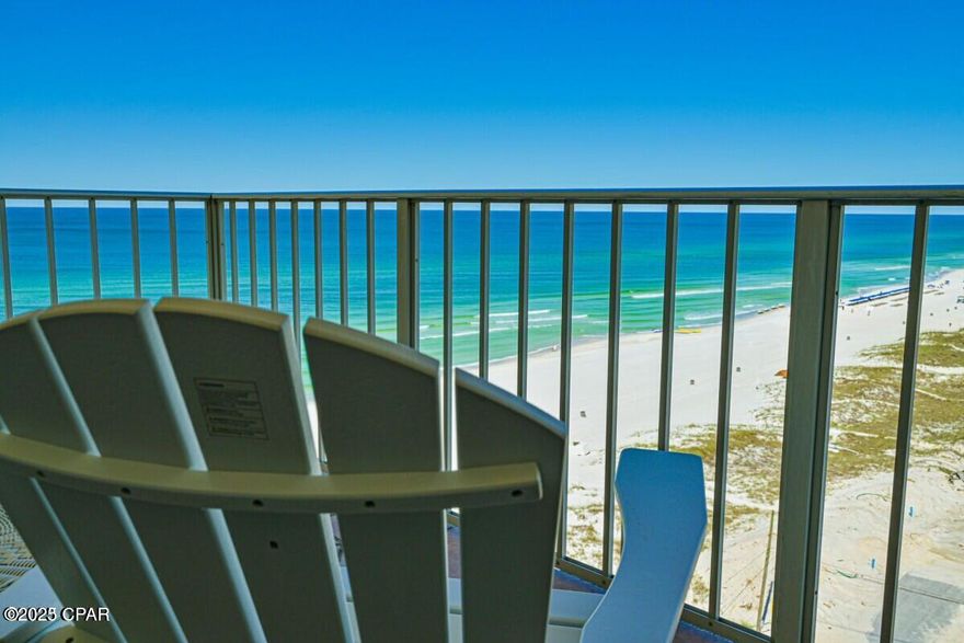 Beautiful Gulf Front Condo! Experience the sugar white pristine coastline of Panama City Beach in this spacious 3-bedroom, 2 full bath condo on the 12th floor with a spectacular view of the emerald green waters of the Gulf Of America. The sunsets are unparalleled! This unit is fully renovated with modern conveniences. The Regency Towers features low HOA dues, picnic and grill area, beachside bar and restaurant, 2 pools, hot tub, fitness center and so much more. This unit has new windows, A/C unit, hot water heater as well as being totally renovated. 2025 brought $60,197 in rental income. Owner can transfer well established AIRBNB profile to new owner. Ready to Rent!