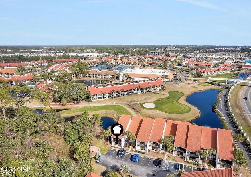 Unbelievable Price! Newly Remodeled 3BR/3BA Condo at Edgewater Golf Villas!

Discover incredible value in this beautifully remodeled 3-bedroom, 3-bathroom ground-level condo located in the prestigious Edgewater Beach & Golf Resort. Perfectly positioned along the first hole of the golf course, this stunning villa offers breathtaking pond and fairway views right from your private covered patio.

Step inside and you'll find a spacious open layout featuring a modern kitchen with sleek white cabinetry, granite countertops, and shiplap detailing that extends down the hallway. The king primary suite and the main living area both open through sliding glass doors to the serene patio, creating the perfect blend of indoor and outdoor living.

The second bedroom suite boasts a private entrance with its own sliding glass door, conveniently located across from a heated pool and one of several resort tram stops for easy access throughout the gated community—including the sugar-white beaches. The third bedroom offers a twin-over-full bunk bed with an en suite bath, and a sleeper sofa in the living room ensures comfortable accommodations for up to 8 guests.

Additional features include a full-size washer and dryer, abundant natural light, and elegant coastal finishes throughout.

Resort Amenities

As one of Panama City Beach's premier destinations, Edgewater Beach & Golf Resort offers an unmatched array of amenities:

½ mile of private beachfront

Iconic Polynesian-style lagoon pool with waterfalls and islands

11 pools (most heated seasonally)

4 hot tubs and 6 reflecting ponds

9-hole executive golf course with pro shop and rentals

Plexicushion tennis courts and shuffleboard

On-site dining & drinks at Ocean's Bar & Grill (Gulf-front), Starbucks, Paradise Pizza, Blenders, and Edgie's Corner Market (ice cream & coffee)

Spa services, salon, and poolside bar

Tram service throughout the resort for effortless beach and amenity access

Pet-friendly community

For families, the resort also offers a kids' club, splash pad, and a full calendar of seasonal activities.

✨ The Perfect Investment or Vacation Retreat

Whether you're seeking a vacation getaway, a lucrative rental property, or a primary home, this condo delivers luxury, convenience, and coastal charm—all at an unbelievable price.

Treat yourself to paradise at Edgewater Golf Villa 3101—where resort living meets incredible value!

(All information is believed accurate but should be verified by buyers if important.)