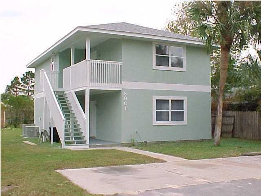 'CURRENTLY UNDER CONTRACT, SELLER ACCEPTING BACKUP OFFERS'

Perfect property to live in one unit and rent the other. Each unit has 2 bedroom 1 bath. The duplex is located on South Lagoon at East end of Panama City Beach.  Each unit has washer and dryer hook up, open kitchen with built in microwave.  You have a patio on the ground floor and a balcony for the upstairs unit with a view of Grand Lagoon.