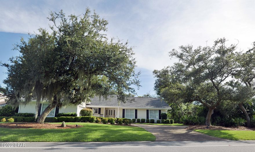 A GEM in the middle of Bay Point.

Lovely landscaping, fantastic curb appeal, and pride of ownership shines from this jewel of a home.

Enjoy the neighborhood while rocking on your front porch under the ceiling fan with a cool drink, or move to the expansive back yard with unobstructed views  for outdoor entertaining in style.

The open floor plan with slanted cathedral ceiling in the main living space is perfect for curling up on the couch in front of the fireplace on game days or movie nights.   An area within the large living space has been designated as a more intimate conversation/reading area.  The entire main living space as well as the main bedroom has new (2020) French doors leading to the expansive back yard bringing the outside into your home.  Kitchen has new granite counter to breakfast bar, plenty of cabinets,  stainless appliances and eat in kitchen space overlooking a private area which could be used  for an outdoor kitchen or raised bed garden 
Both bathrooms have new granite vanity tops and brand new commodes.
Laundry room with 2022 new washer and dryer
Pantry/storage/supply closet in hallway leading to attached 2 car garage with 2022 new garage door opener.
Granite counter tops in both full bathrooms, 2022 new toilets in both
2022 roof, 3 new skylights and new gutters
2020 new plank flooring
Window treatments convey
Room measurements are owner measured, remeasure if important
Lot size is ODD and sq. footage should be confirmed
Heat and cooled square footage is County Appraiser confirmed
You will want to make this jewel your own 
Shown by appointment only.