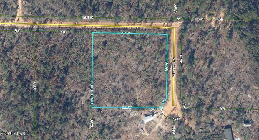 2.26 Acres Square Wooded High Dry.  Located on a Dead End Road in a curve.  Mobile Homes  & farm animals Welcomed.  Area is a combination of houses, mobile homes and campers.  Power is available.  No improvements.  Septic & Well are needed.