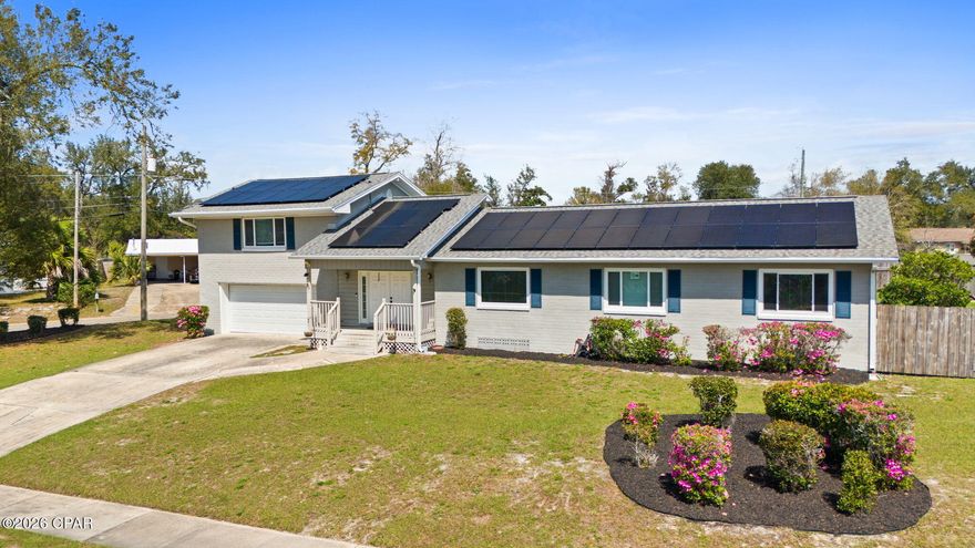 Welcome to 200 S Cove Terrace, located in the highly sought-after Cove neighborhood of Panama City. Known for its charm, golf-cart-friendly streets, and close-knit community feel, The Cove offers an unbeatable location just minutes from the bay, downtown Panama City, local dining, parks, and marinas. Positioned on a desirable corner lot, this property combines convenience with the character that makes this neighborhood so special.

 *Solar Panels Paid off at Closing*

Inside, the home features a comfortable living space anchored by a cozy wood-burning fireplace. The kitchen was refreshed in 2024 with updated appliances, cabinets, and countertops, offering a modern touch while maintaining the home's inviting feel.

Step outside to enjoy the saltwater pool, perfect for relaxing or entertaining. Major pool updates include a pool pump replaced in 2019 and a brand-new pool liner installed in 2026.

Additional improvements provide peace of mind, including AC replaced in 2019, water heater in 2021, gutters installed in 2020, and exterior painting completed in 2020.

With its prime Cove location, corner lot setting, valuable updates, and easy access to both the bay and downtown Panama City, this property offers a great opportunity to enjoy one of the area's most beloved neighborhoods.