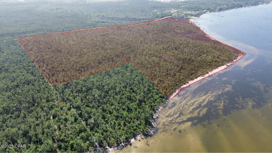 +/- 80 acres with over 2,200ft of waterfront on
East Bay, with direct access to the Gulf of Mexico. Currently zoned CSVH, allowing for 2 residential units / acre. Water, electricity, and sewer are available to site. Directly across the bay from Tyndall Air Force Base. The City of Callaway has seen significant growth from a $5.2 billion rebuild of Tyndall Air Force Base—the largest MILCON project in recorded Air Force history. Additional, adjacent +/- 19 waterfront acres available upon request.