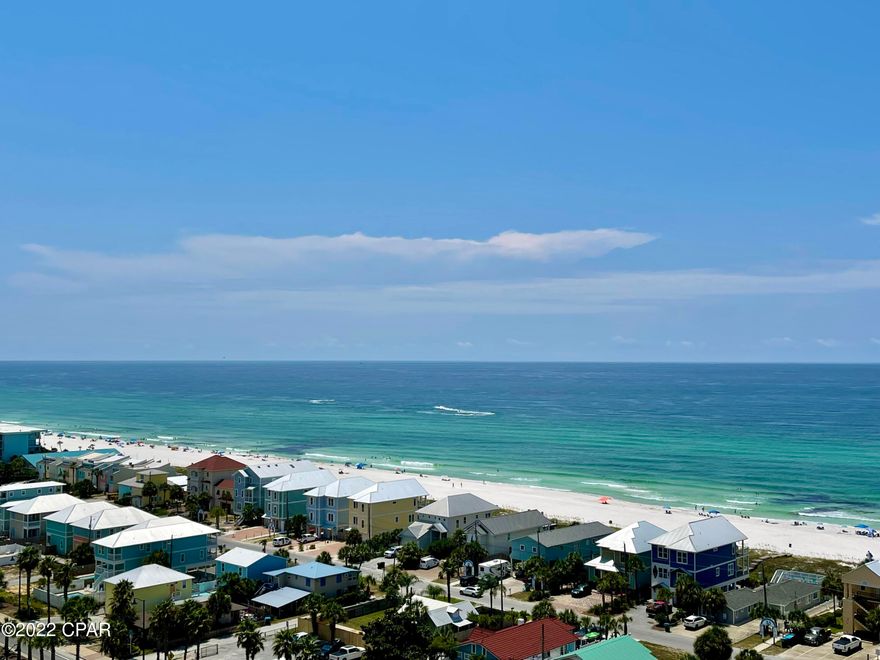 GULF VIEW! Laketown Wharf Resort in Panama City Beach, FL offers the best value for the money! Amenities include five pools: a zero entry; a partially shaded one; island pool; rooftop pool with amazing views; and a kiddie pool; and two hot tubs. There is a gulf facing fitness center offering weight training and cardio workout. A nightly water fountain and light show. Three restaurants and an ice cream/candy store is onsite. The condo sleeps six and has a large living area. Master bedroom has king size bed; bunk area has full size bed; and sleep sofa in living area. This condo is rental ready.