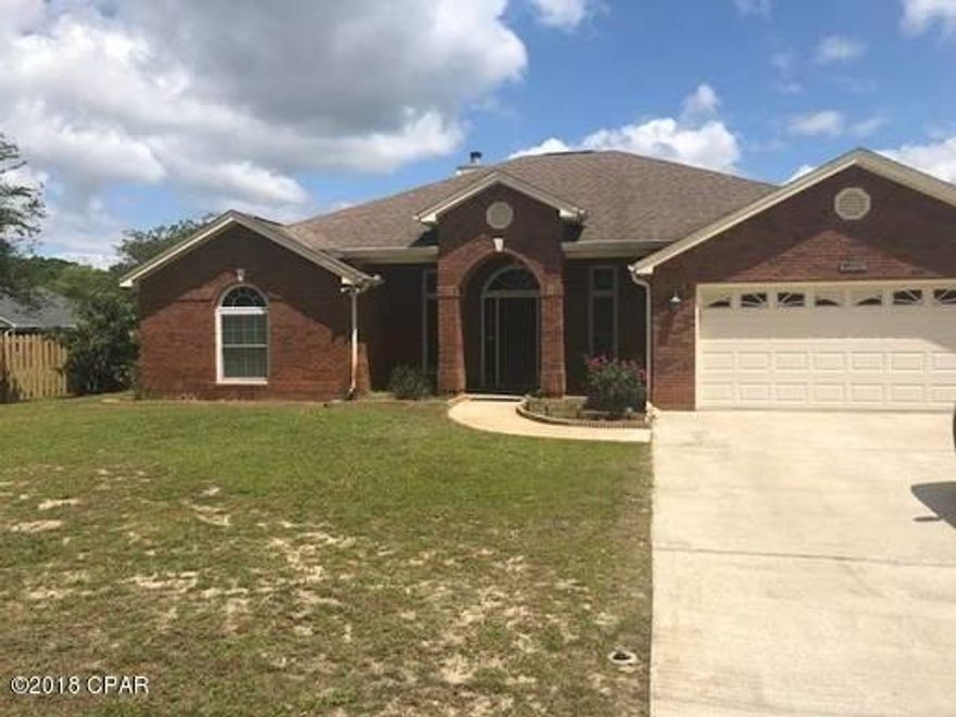 Home located in Parker close to Tyndall AFB. This home includes a fenced backyard, screened back porch, 2 car garage, and washer/dryer hookups.



All dimensions are approximate.