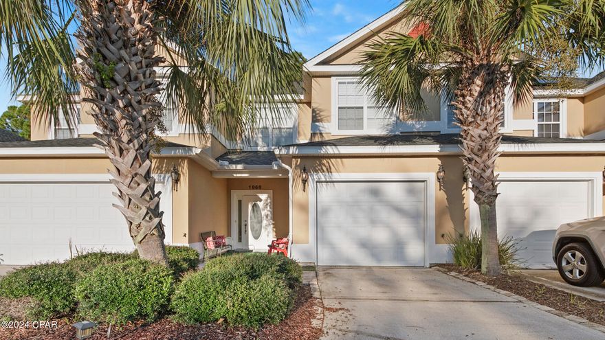 Adorable, fully furnished townhome in Annabella's Townhomes! You'll love the spacious floor plan and cozy ambiance. Kick back and enjoy the beautifully landscaped patio. Perfectly situated right across from the community pool, fitness center, and mailboxes. This townhome has everything you need for the ideal beach lifestyle, all within a gated community. Just 5 minutes from the white sandy beaches and close to dining, shopping, nightlife, and more.