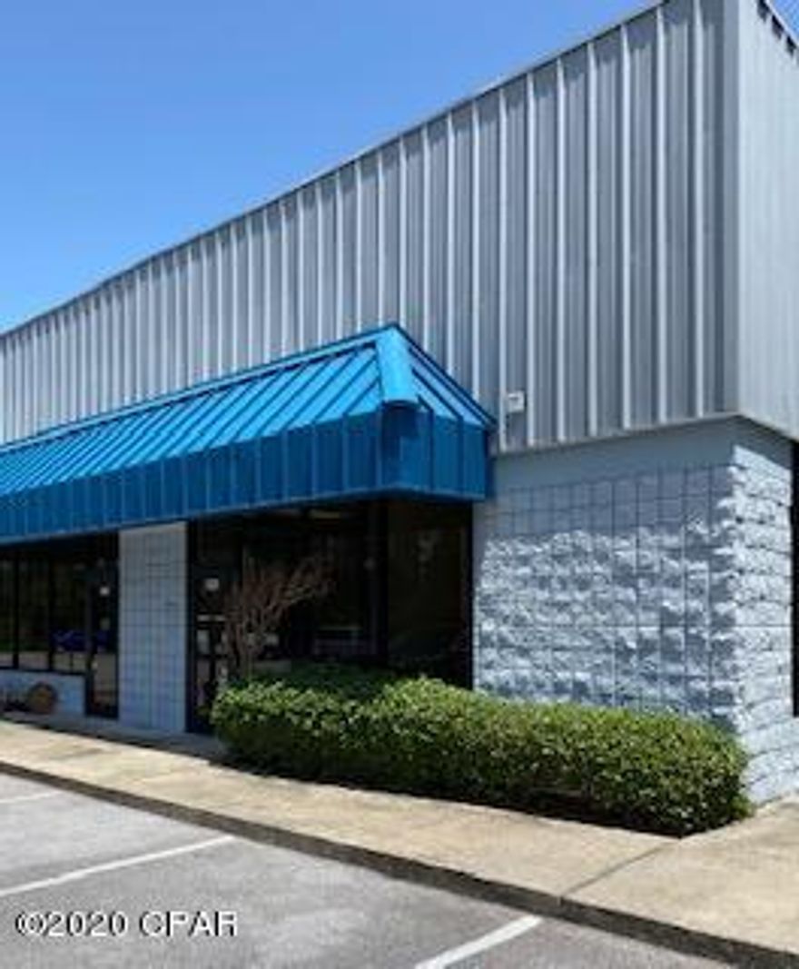 This is a unique, multi-fucntional warehouse space located in the Beach Commerce Park.  Two units were combined to create a 4,000 square foot, air conditioned warehouse with 3 large offices, 2 bathrooms and breakroom area.  One unit is currently configured for inventory and opens to the other unit that desinged with a container to make multiple workstations.  The units could also easily be returned to separate units.  All information, measurements and dimensions to be verified by Buyer.