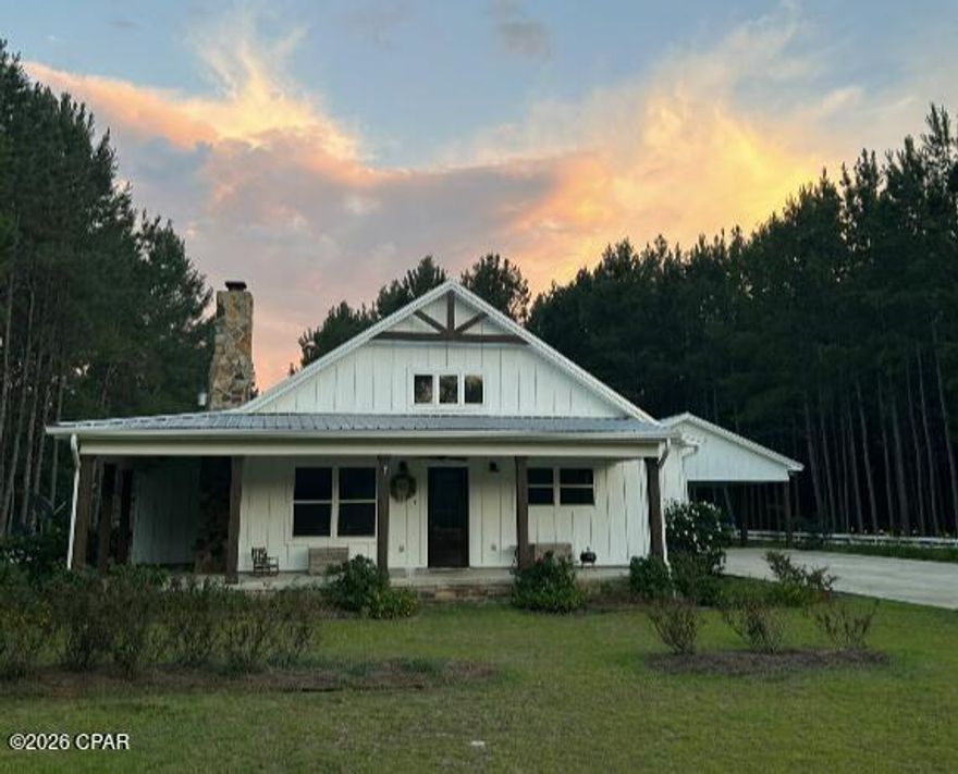 3379 Acy Rd is a secluded homestead situated on 38 acres in Vernon, Florida. The property includes a 2-bedroom, 2.5-bath home and a 2,500-squarefoot pole barn/workshop suitable for equipment, storage, or projects. The land features two small ponds, 17-year-old loblolly pines, and abundant wildlife. With a mix of open and wooded acreage, the property offers privacy, usable land, and multiple options for agricultural, recreational, or residential uses.