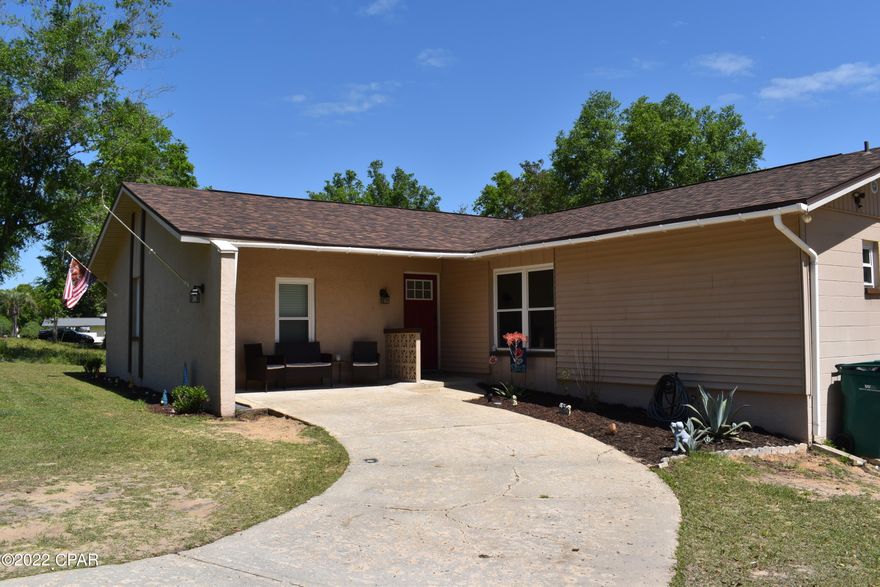 ''CURRENTLY UNDER CONTRACT, SELLER ACCEPTING BACKUP OFFERS'' This recently renovated, 3 bedroom/ 2 bath, over 1800 sq ft, home is located in Sunny Hills and offers the perfect water view of Watering Pond.  Inside features include open floor plan, lots of closets, spacious dining/ kitchen area complete with large eat-in bar.  You will find 3 sets of newer sliding glass doors along the backside of the home, located in the living room, dining area and master bedroom, each give a beautiful water view.  Exterior features include inviting sitting porch and large storage room. Home has undergone many updates to include new windows in 2019, new roof in 2020, new A/C in 2021 and new carpet in 2022.  Don't miss out on this beautiful home with a view!  Call today for your appointment!!