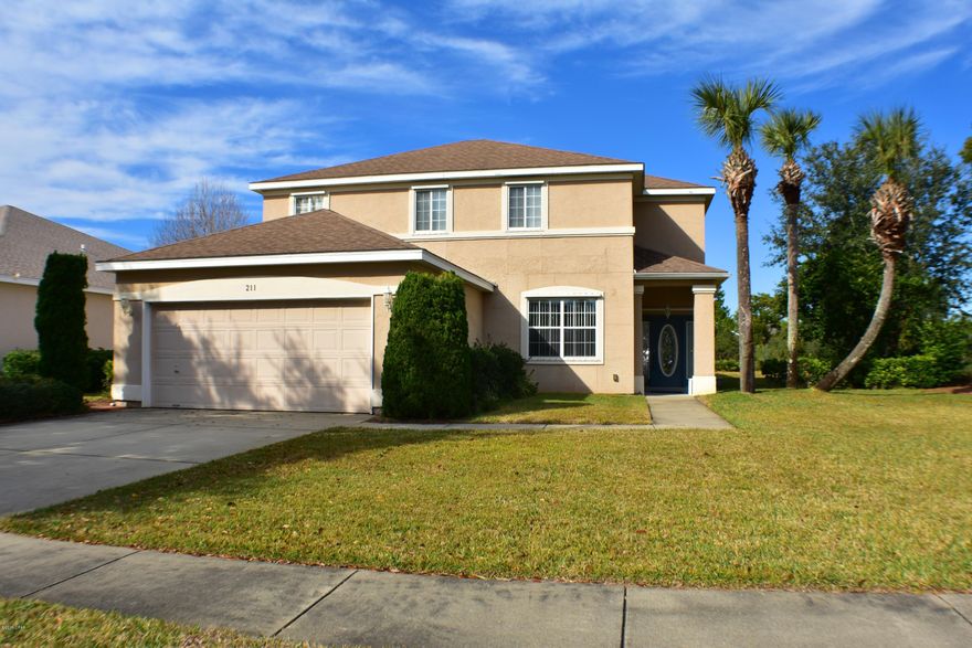 CURRENTLY UNDER CONTRACT, SELLER ACCEPTING BACKUP OFFERS.Impressive two-story Palmetto Trace home with 3 large bedrooms, 3 full baths & a screened-in saltwater pool.  This is a great home for a large family needing space AND there are TWO master suites.  The first floor hosts formal dining and  living areas, a separate family room & a breakfast nook off the kitchen.  You'll enjoy granite counter-tops & stainless steel appliances including a gas stove with convection oven & warming lights.  There are two sets of French doors, off living area & off the family room, to access the covered lanai & pool area; yard backs up to a conservation area & pond. Upstairs you'll find bedrooms & the main master suite boasts his-and-hers walk-in closets, two vanities, a jacuzzi tub and separate shower. Palmetto Trace is a family-friendly neighborhood with sidewalks, two community pools, street lamps and you're right next to Pier Park and the Frank Brown Recreational Complex.  You're also just 5 minutes from the beach!  All info is approx and must be verified by Buyers if important.