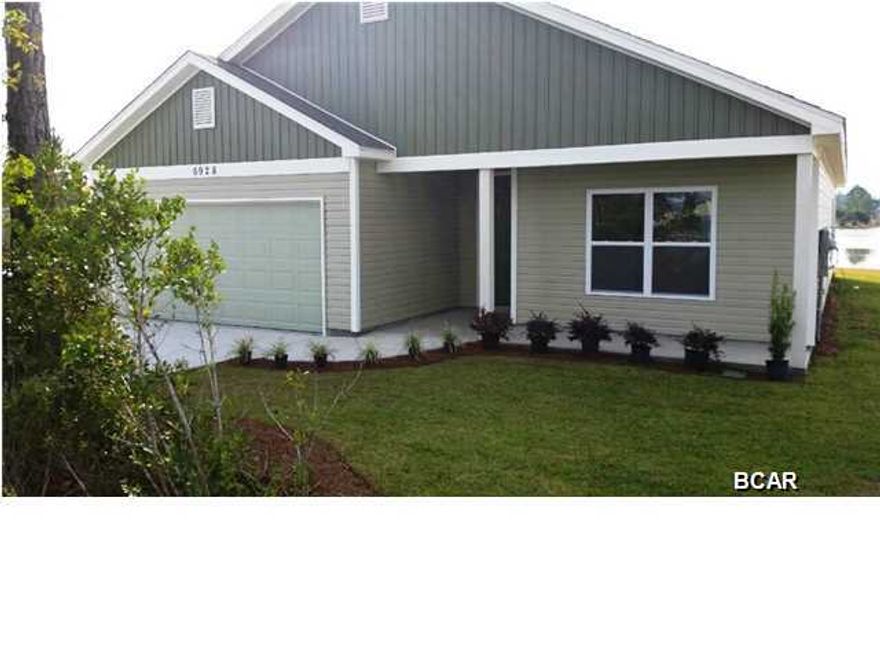 ''New home''..... ''MOVE IN READY''..... , Right on Lake Suzzanne.''100 % financing''..usda rural loan .You can own this home for about $1000. per month. , H.G. Sports Complex , built to 130 mph standards. Home features Anderson windows ,Hard wood cabinets and Granite in kitchen with a pantry,recessed lighting and stainless steel appliances , Baths feature Granite & hardwood vanity's with under mount sinks ,each with a linen closet, Rubbed oil finish on all fixtures ..Ceramic tile through out home and high quality carpet in bedrooms ,Recessed lights,Island with sink ,Crown molding ,3'' casing on doors & windows ,Upgraded Ceiling fans & light fixtures in all rooms , split floor plan , carpet in bedrooms, large covered patio over looks the lake. There is an out door shower ,​​‌​​​​‌​‌​​​​‌​​‌​​​​‌‌ E