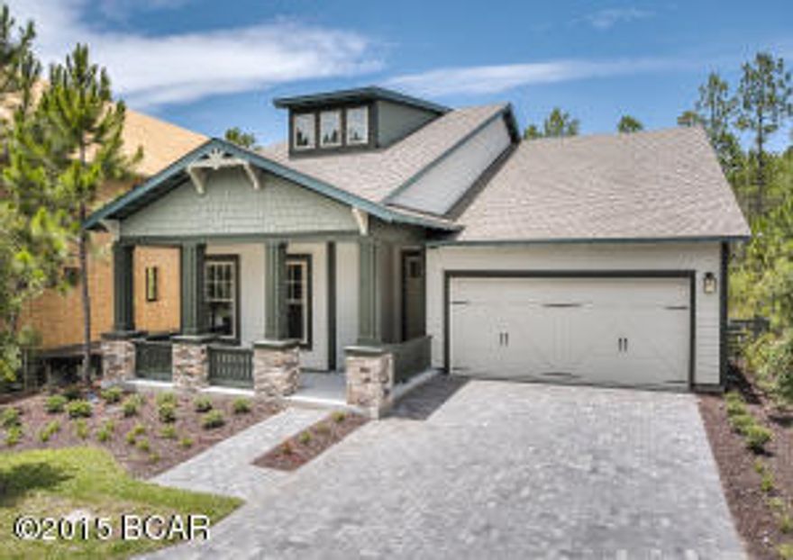 Outstanding craftsman style David Weekley home in the gated Wild Heron community now complete and move-in ready! This energy efficient, new construction home offers a comfortable open concept design, 4 bedrooms, 3 bathrooms and a 2 car garage. Features include beautiful hardwood floors in the main living area, carpeted bedrooms, tiled bathrooms, a formal dining room and a private backyard. The upgraded kitchen boasts hand selected granite countertops, GE Gourmet stainless steel appliances, a tumbled stone backsplash and gorgeous 42" cabinetry. The first floor master suite provides a private retreat with an amazing walk-in shower with bench in the master bathroom. A second guest room is located on the first floor while two additional bedrooms, a bathroom and bonus living room complete