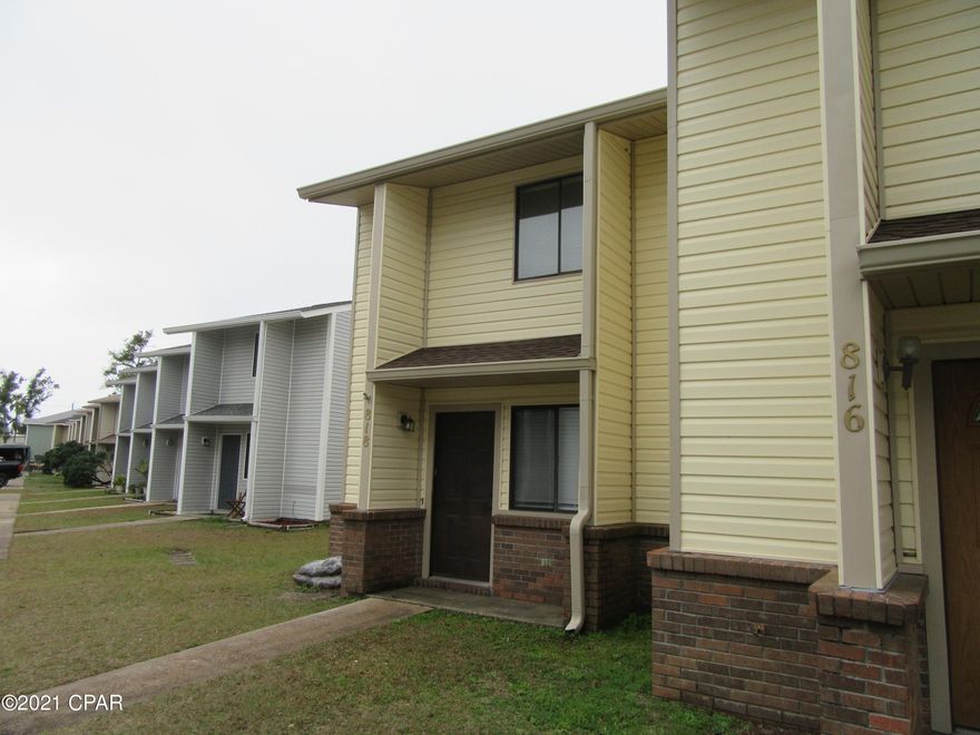 Very attractive 2 bedroom 1.5 bath 2 story townhouse within minutes of Tyndall AFB, shopping, dining, and schools. This town home features a laundry room, breakfast bar, half bath downstairs with upgraded tile and carpet throughout. All property sizes and ages are approximate, please measure and/or verify if important. School assignments are subject to change, please check with Bay County for most accurate information. Deposit is the same as one month's rent. Pets allowed with owner approval and a $250.00 NON-REFUNDABLE pet fee applies per pet. Breed restrictions apply.